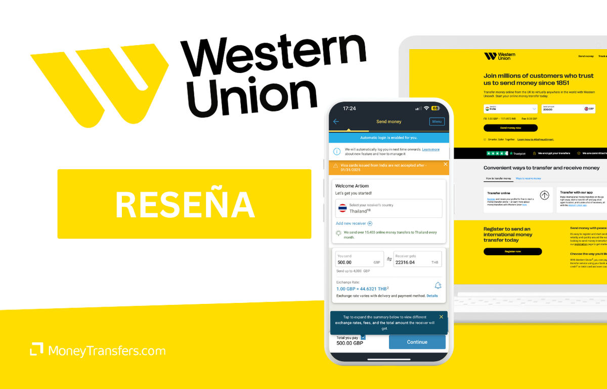 Western Union España | Revisión, tarifas y honorarios